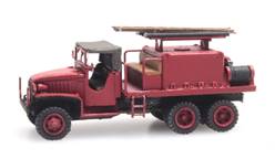 CAMION DE BOMBEROS GMC 353 - MONTADO Y PINTADO