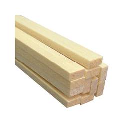 LISTON RECTANGULAR BALSA 3 x 8 mm - 1 METRO