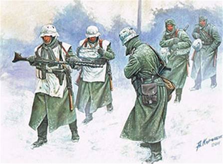 INFANTERIA ALEMANA EN INVIERNO, 1941-1942