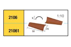 TEJA ARABE (50 x 25 mm) 25 uds.