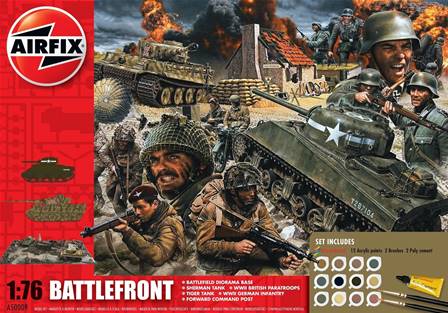 DIORAMA D-DAY 75 ANIVERSARIO CON PINTURAS Y PINCELES