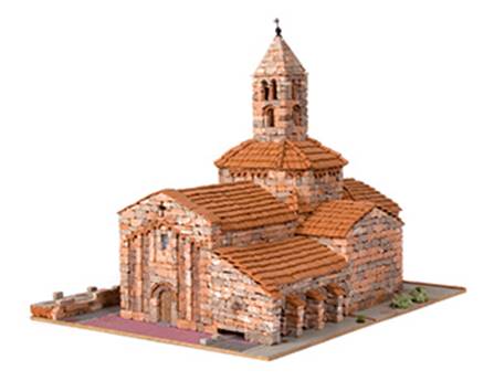 IGLESIA ROMANICA STA. MARIA DE EGARA (23,5 x 30 x 24,5 cm)
