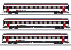 SUIZA SBB SET DE 3 COCHES 2ª CLASE