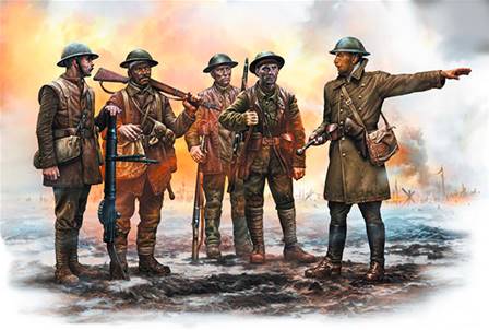 INFANTERÍA BRITÁNICA, BATALLA DE SOMME, 1916