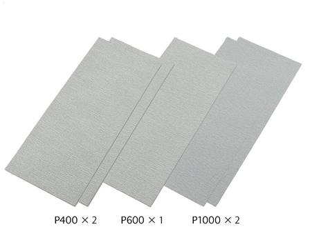 PAPEL LIJA GRANO FINO (2x400-1x600-x1000) 4 uds.