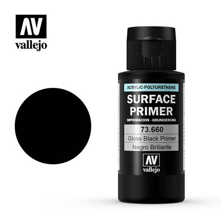 IMPRIMACION NEGRA BRILLANTE ACRÍLICO-POLIURETANO (60 ml)