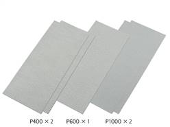 PAPEL LIJA GRANO FINO (2x400-1x600-x1000) 4 uds.