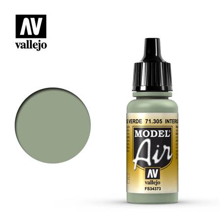 PINTURA ACRILICA PARA AEROGRAFO (17 ml) - GRIS VERDE INTERIOR