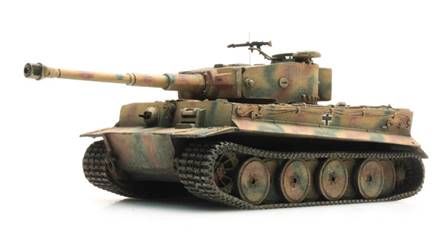 WM TIGER I 1943 CON CAMUFLAJE - MONTADO Y PINTADO