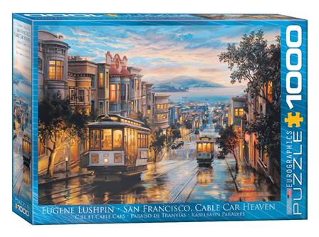 PUZZLE DE 1000  PIEZAS (48 x 68 cm) -TRANVIA DE SAN FRANCISCO