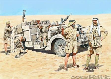 SOLDADOS BRITANICOS DEL DESIERTO, II GUERRA MUNDIAL