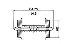 EJES VAGON CON RESISTENCIA (11 mm)