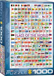 PUZZLE DE 1000 PIEZAS (48 x 68 cm) - BANDERAS DEL MUNDO