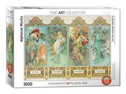 PUZZLE 1000 PIEZAS (48 x 68 cm) - "LAS 4 ESTACIONES" ALPHONSE MUCHA