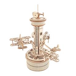 AEROPLANO Y TORRE DE CONTROL CON MUSICA- ( 255 pcs- 19,5x19,5x25 cm)