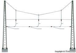 TRANSVERSAL DE CATENARIA MONTADO  PARA 3 VIAS