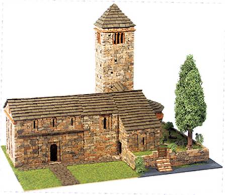 IGLESIA ROMANICA SAN PEDRO DE LARREDE (27 x 40 x 31 cm)