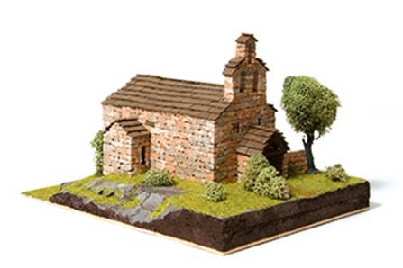 IGLESIA ROMANICA STA. MARIA DE CARDET (21 x 28 x 17 cm)