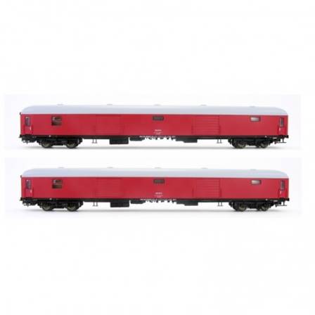 RENFE SET DE 2 FURGONES ROJOS DD-8100