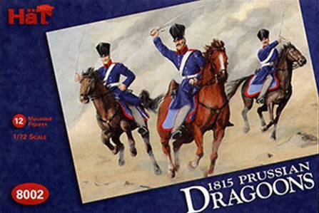 DRAGONES PRUSIANOS A CABALLO (12 soldados a caballo)