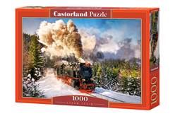 PUZZLE DE 1000 PIEZAS (68 x 47cm)-TREN DE VAPOR EN LA NIEVE