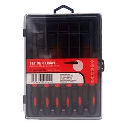 SET 6 LIMAS PARA METAL O PLÁSTICO CON MANGO ERGONOMIGO