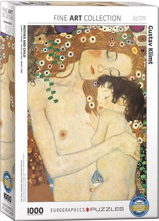 PUZZLE DE 1000  PIEZAS (48 x 68 cm) - "MOTHER AND CHILD" GUSTAV KLIMT