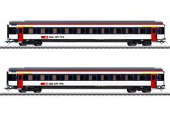 SUIZA SBB SET DE 2 COCHES 1ª CLASE