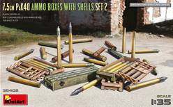 MUNICION 7.5 PAK40 AMMO BOXES W/SHELLS SET 2