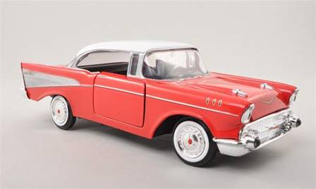 CHEVROLET BEL AIR CUBIERTA DURA ROJO BLANCO