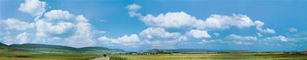 FONDO PAISAJE CON NUBES 388 x 65 cm) en 4 partes SE AMPLIA CON 180511