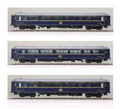 CIWL COMPAÑIA INTERNACIONAL DE WAGONS-LITS SET DE 3 COCHES CAMA 