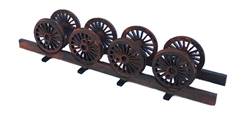 CARGA DE ESTRUCTURA DE MADERA CON EJES DE LOCOMOTORA