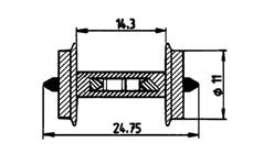 EJES VAGON CON RESISTENCIA (11 mm) (2 un)