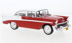 CHEVROLET BEL AIR SEDAN 4 PUERTAS ROJO Y BLANCO
