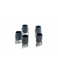 PAPELERAS METALICAS (5 uds)