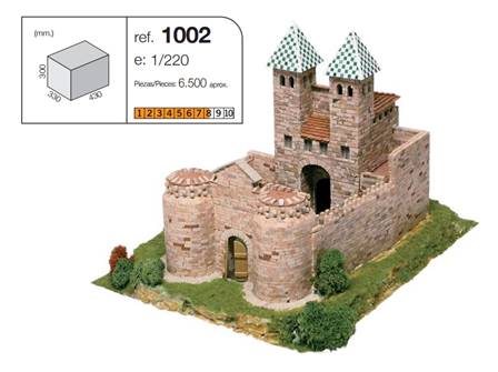 PUERTA NUEVA DE BISAGRA, TOLEDO SIGLO XV (43 x 33 cm) H=30 cm  1/220