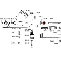 GUIA AGUJA   PARA AEROGRAFOS D-102. D-103, D116 (26020-26021)