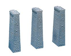SET DE 3 PILARES (4,8 x 3,2 x 18 cm)