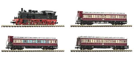 ALEMANIA DRG SET TREN, LOCOMOTORA VAPOR SERIE 78+3 COCHES