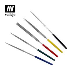 SET DE 5 LIMAS DE DIAMANTE PARA PLASTICO Y METAL