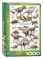 PUZZLE 1000 PIEZAS (48 x 68 cm) - DINOSAURIOS DEL PERIODO CRETACICO