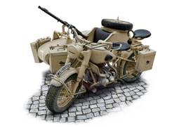MOTOCICLETA CON SIDECAR ALEMANA WWII