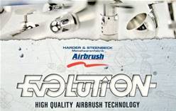 AEROGRAFO EVOLUTION SILVERLINE CAZOLETA DE 2+5 ml, AGUJAS 0,15+0,4 mm