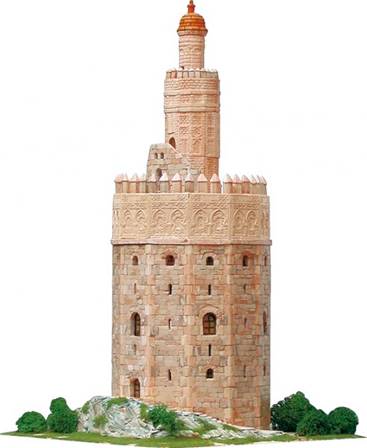 TORRE DEL ORO, SEVILLA (25 x 25 cm) H=37,5 cm, 2.750 piezas