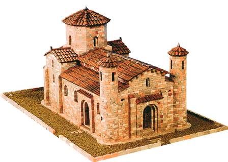 IGLESIA DE SAN MARTÍN DE FROMISTA DE PALENCIA S.XI (42 x 21 x25 cm)