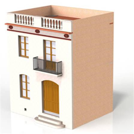 VIVIENDA LA CONSTRUCTORA OBRERA (7 X 6,3 X 8,8 cm)