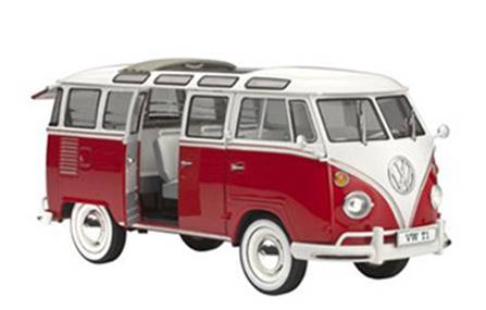 VW T1 SAMBA BUS (18,1 cm) ESCALA 1/24 - EN KIT