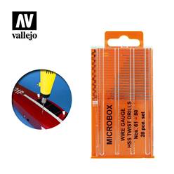 SET DE 20 BROCAS (DIAMETRO 0,35-1 mm)