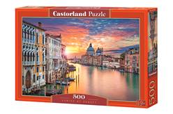 PUZZLE DE 500 PIEZAS (47 x 33 cm)-ATARDECER EN VENECIA